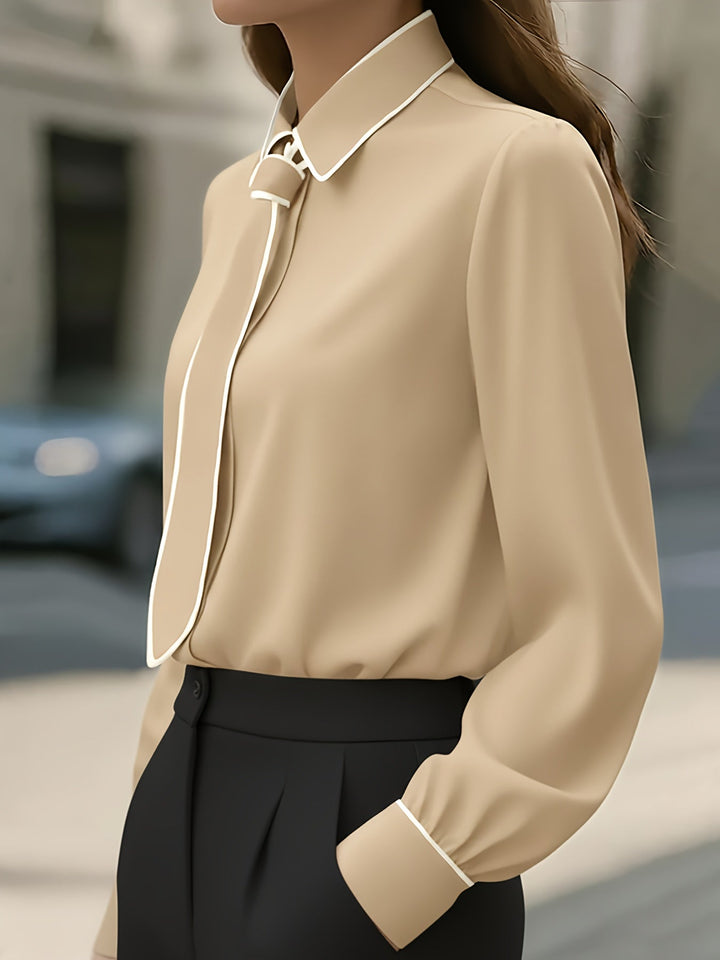 Briella - 前結びロングスリーブシャツ