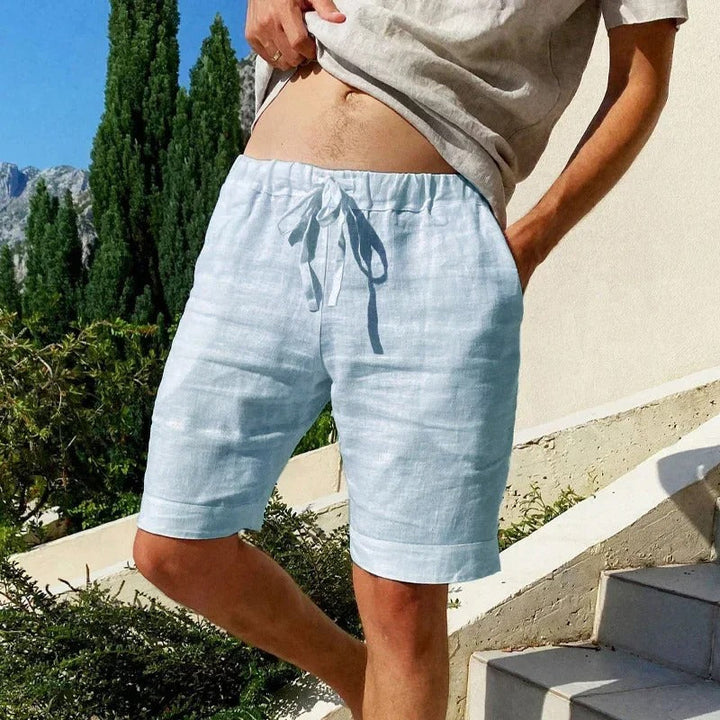 Gilchrist - 通気性のあるコットンリネンショートパンツ
