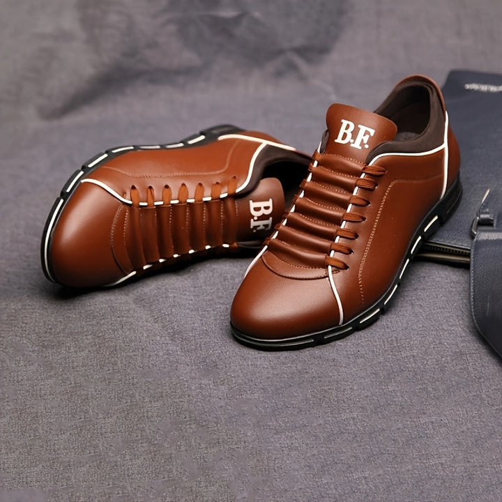 Ankan - レザーレースアップスニーカー