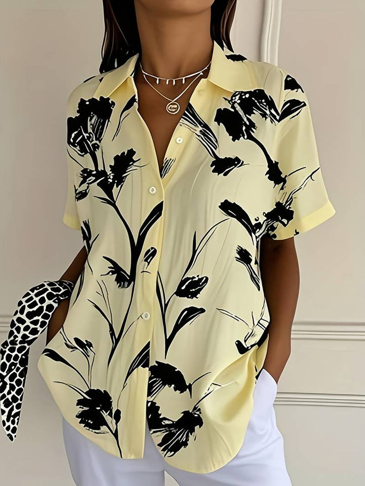 Ayalit - おしゃれな半袖プリントシャツ