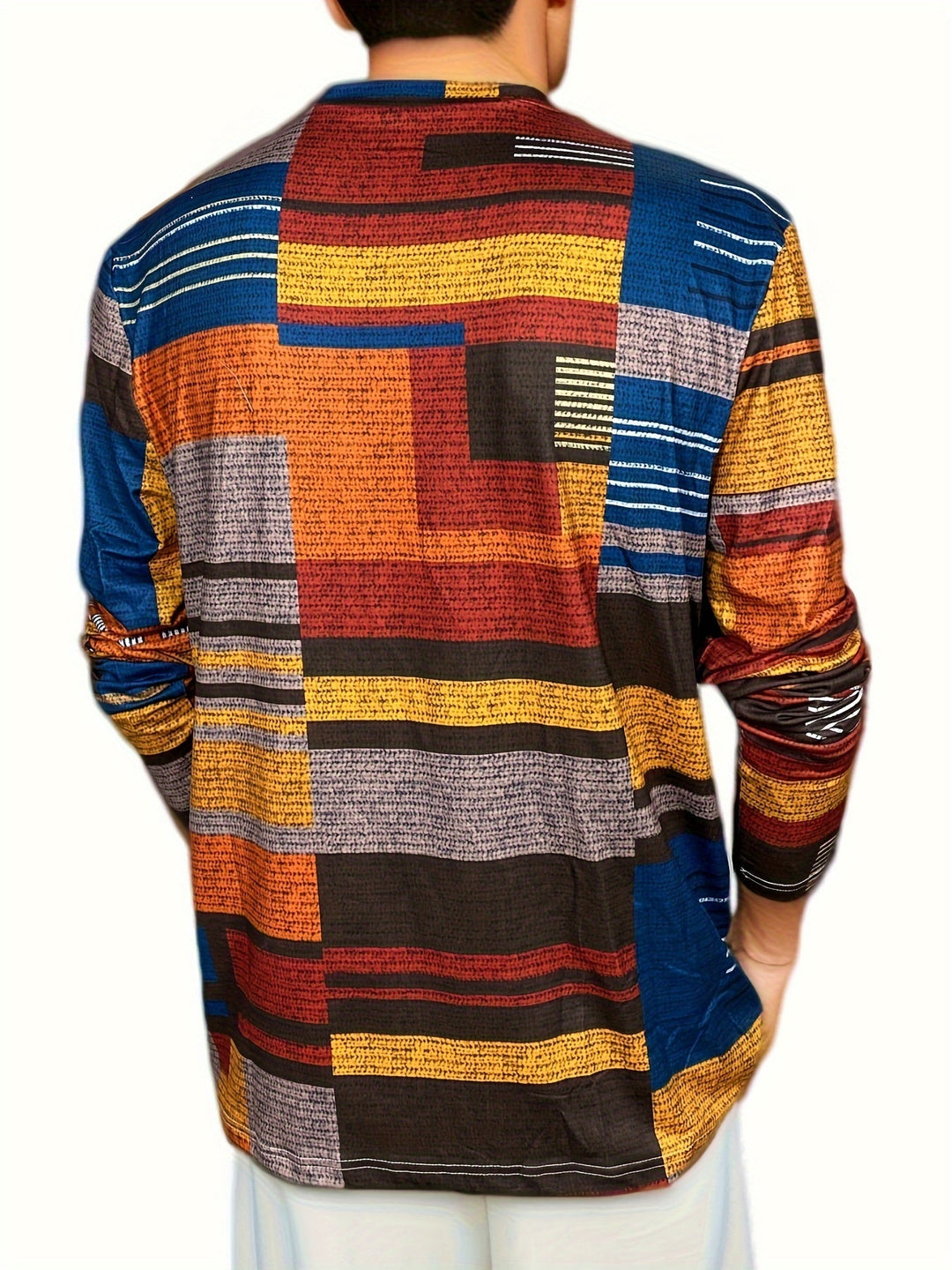 Calvin - ブロック柄のロングスリーブTシャツ