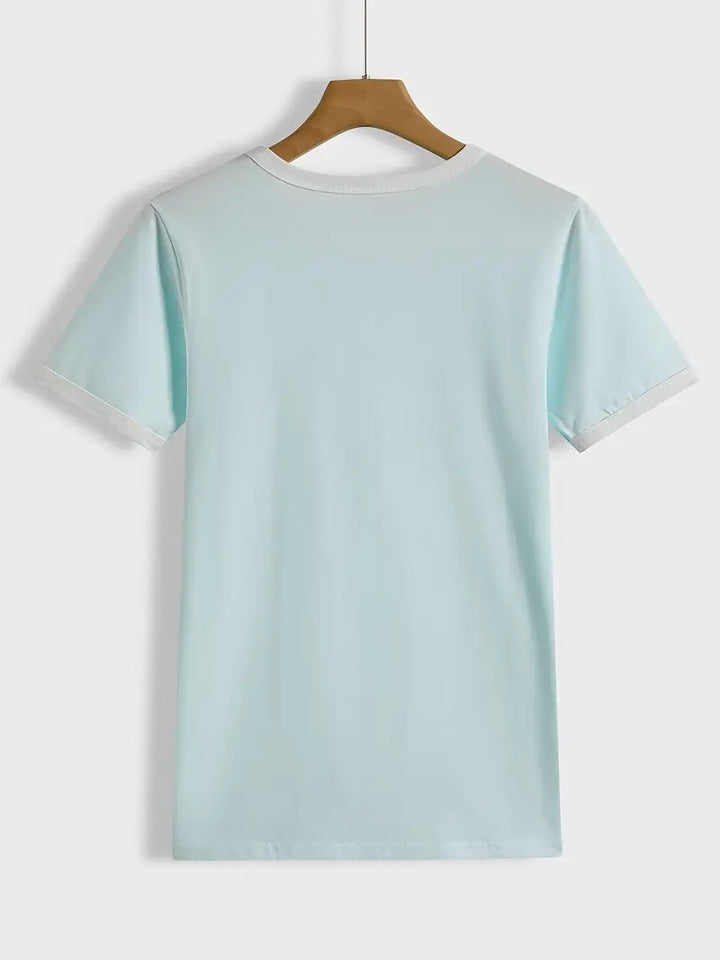 Kisara - カジュアル ショートスリーブ Tシャツ