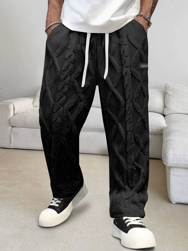 Zecharia - 幾何学模様のパンツ（ウエストゴム仕様）