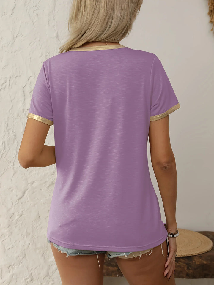 Krissy - カジュアル クルーネック Tシャツ