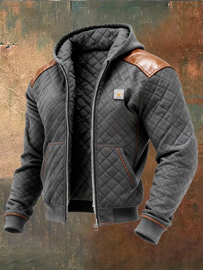 Ayrton - 保温性付きジッパー付きレザージャケット