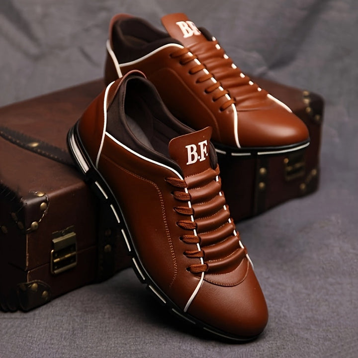 Ankan - レザーレースアップスニーカー