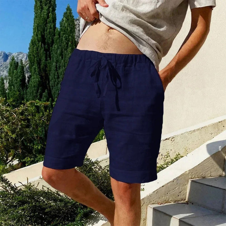 Gilchrist - 通気性のあるコットンリネンショートパンツ