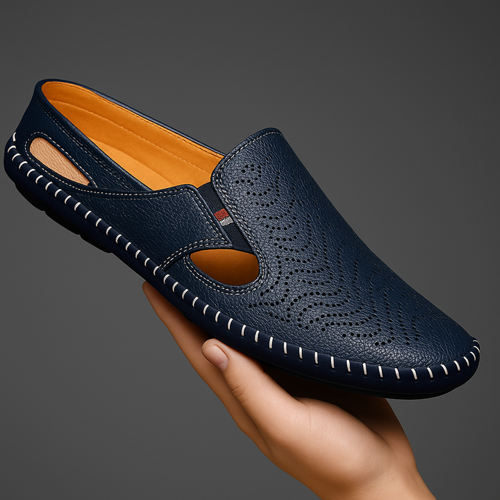 Akiva - 快適なレザーサンダル