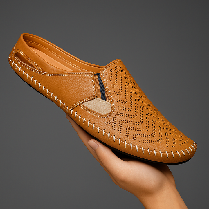 Akiva - 快適なレザーサンダル