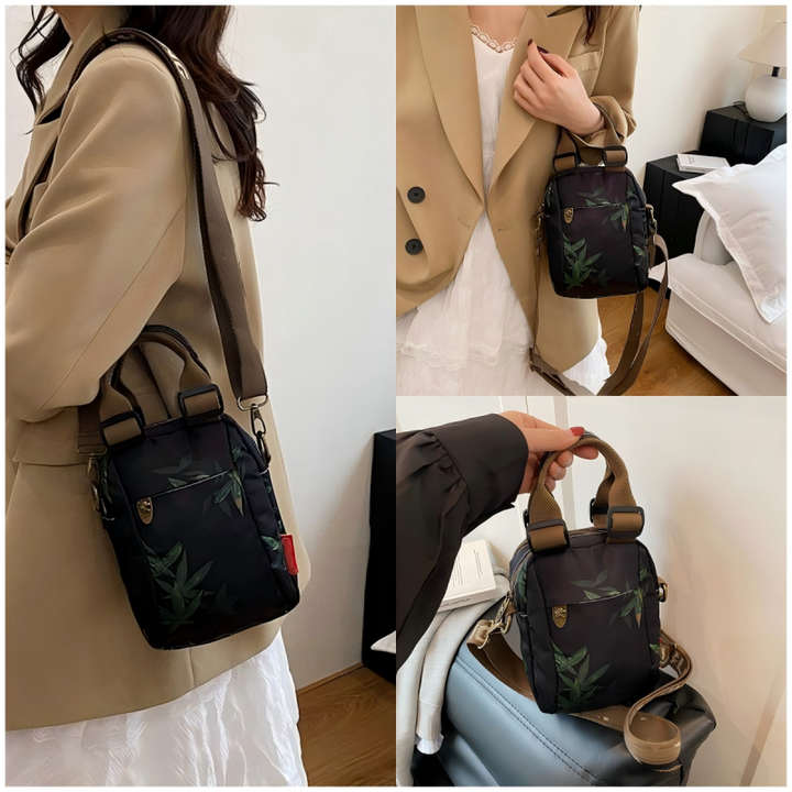 Sibella - ファッションプリント マルチレイヤー ショルダーバッグ